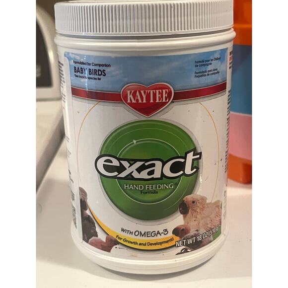 Kaytee Exact Hand Feeding Formula 18oz Baby Bird Food Omega-3 Bird Formula - Picture 3 of 4